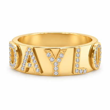 Signatur Diamant Ring - Guld