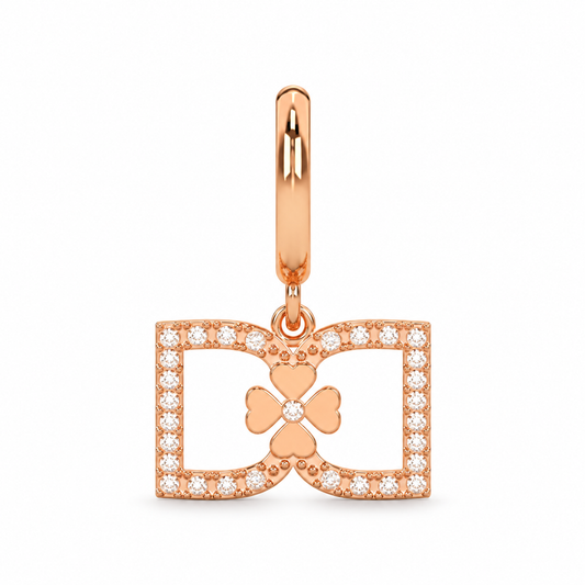 DD Hoops Diamond - Rose Gold